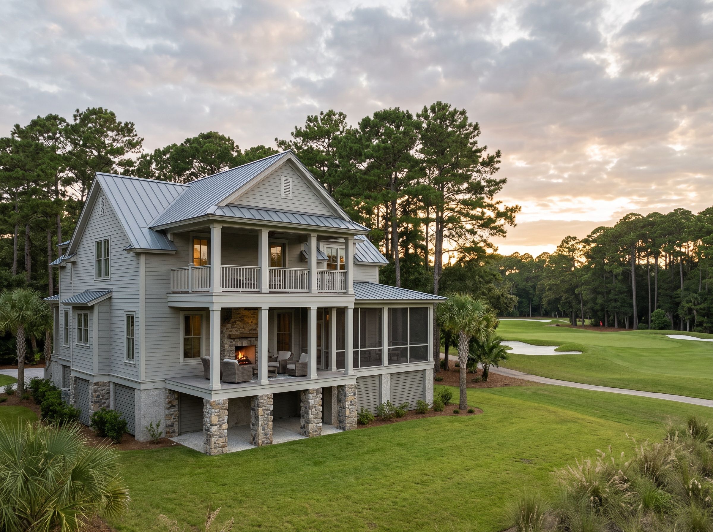 The Heron - Fairway views, outdoor living, and a chef’s kitchen.