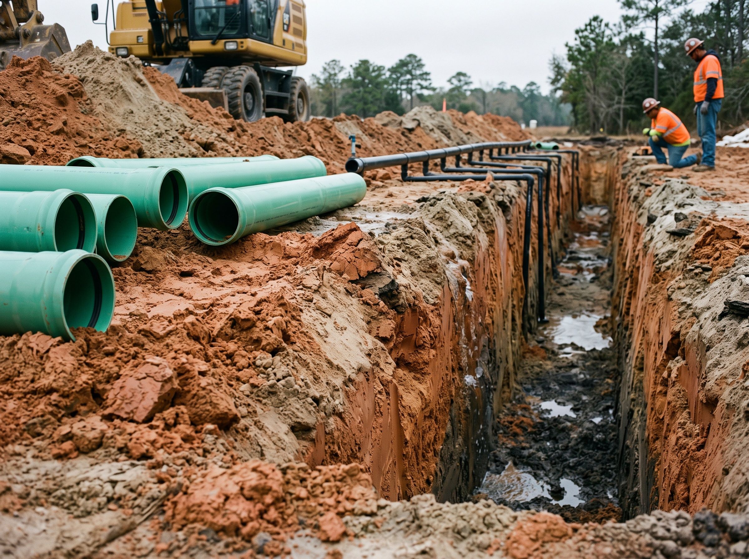Microtunneling at Coastal interceptor below the water table, Charleston County, SC